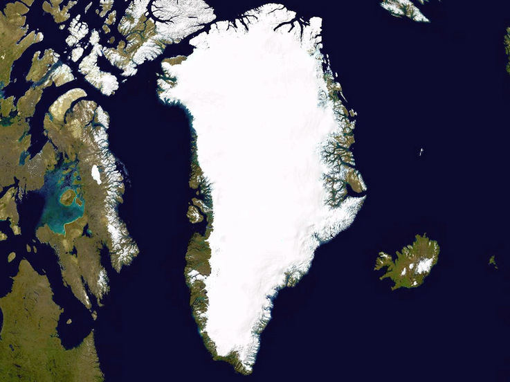 Der grönländische Eisschild ist die zweitgrösste Eisansammlung der Welt- Sie erstreckt sich